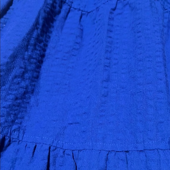 Old Navy Blue Maxi Sundress with Puff Sleeves - Picture 2 of 6